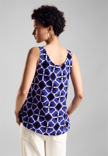 Blusentop mit Print violet blue