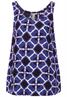 Blusentop mit Print violet blue