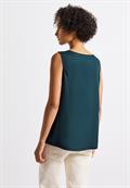Blusentop mit Raffung tide blue