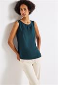 Blusentop mit Raffung tide blue