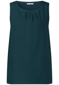 Blusentop mit Raffung tide blue