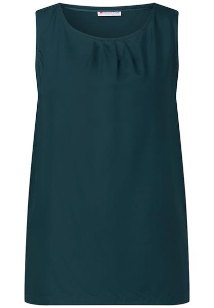 Blusentop mit Raffung tide blue