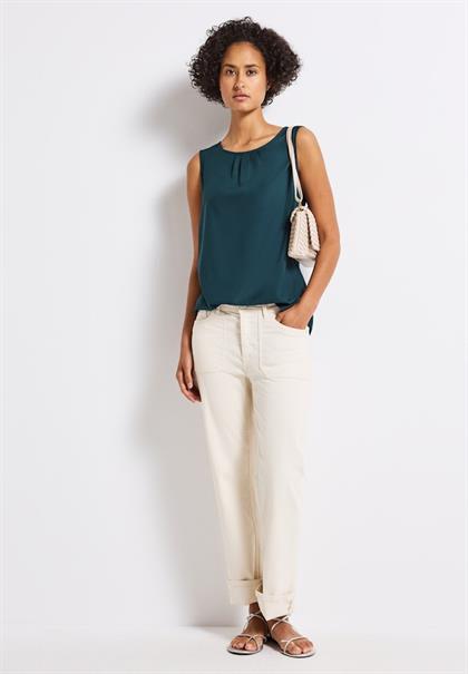 Blusentop mit Raffung tide blue