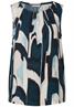Blusentop mit Raffung tide blue