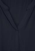 Blusentop mit Schulterdetail deep blue