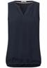 Blusentop mit Schulterdetail deep blue
