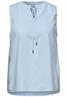 Blusentop mit Split Neck und Rüschen original blue