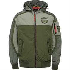 Bomber jacket SKYLOWE Mix fabric olive night