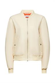 Bomberjacke aus Satin sand