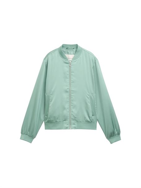 Bomberjacke mit Satin dust green
