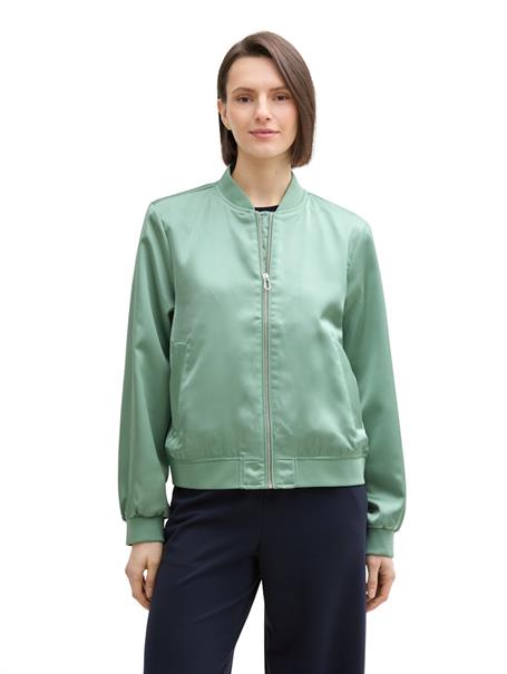 Bomberjacke mit Satin dust green