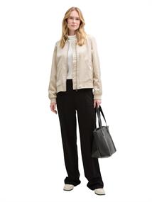 Bomberjacke mit Satin sand stone beige