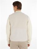 BONDED FLEECE VEST stony beige