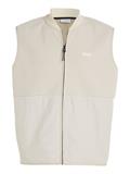 BONDED FLEECE VEST stony beige