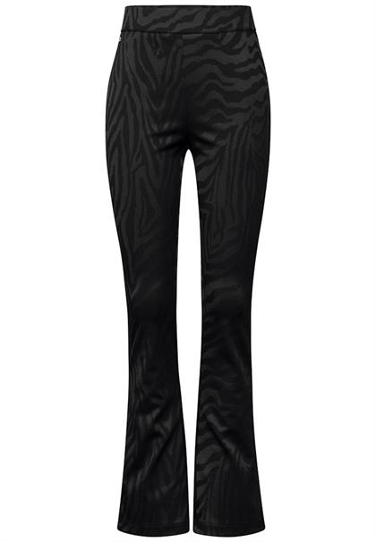 Bootcut Jaquard-Hose black