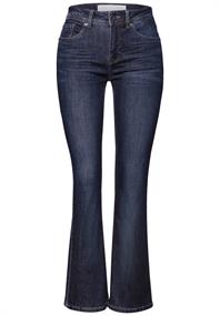 Bootcut Jeans dark blue clean wash