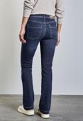 Bootcut Jeans dark blue soft washed