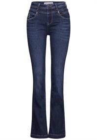 Bootcut Jeans dark blue soft washed