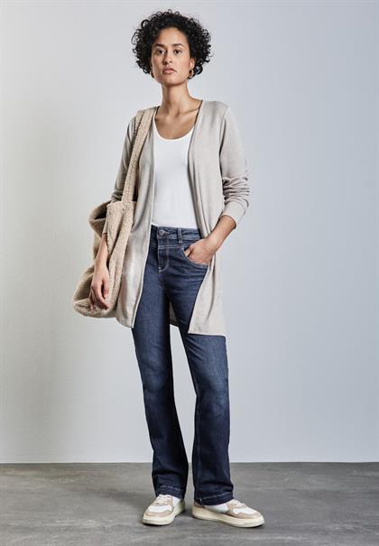 Bootcut Jeans dark blue soft washed