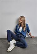 Bootcut Jeans dark indigo slightly washed