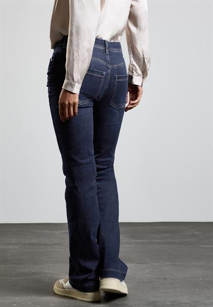 Bootcut Jeans dark indigo slightly washed