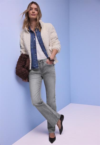 Bootcut Jeans light grey washed