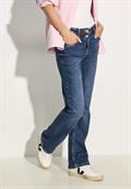 Bootcut Leg Jeans mid blue wash1
