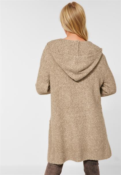 Boucle Cardigan buff sand melange