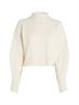 BOUCLE HIGH NECK SWEATER ivory
