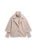 Bouclé Cape Jacke im 2-in-1-Look boucle beige melange
