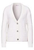 Bouclé-Cardigan lucid white