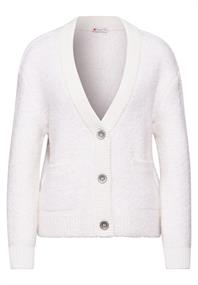 Bouclé-Cardigan lucid white