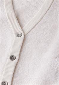 Bouclé-Cardigan lucid white