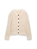 Bouclé Cardigan mit Wollanteil sand stone beige melange