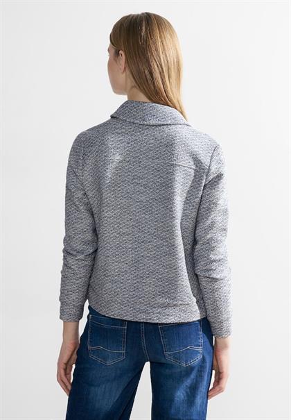 Bouclé Jacke casual denim blue