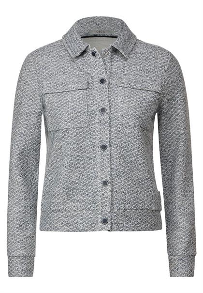 Bouclé Jacke casual denim blue