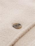 Bouclé Mantel mit Stehkragen cold beige