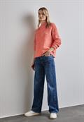 Bouclé-Pullover peachwood orange