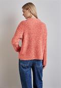 Bouclé-Pullover peachwood orange
