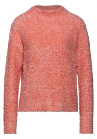 Bouclé-Pullover peachwood orange