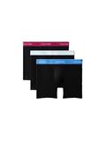 BOXER BRIEF 3PK black bodies w- poseidon blue-plein