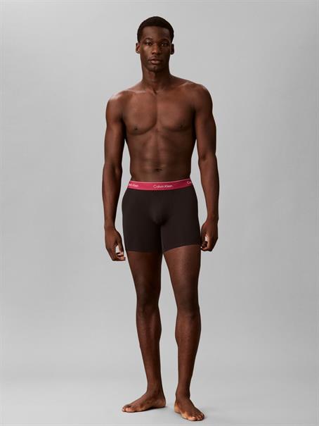 BOXER BRIEF 3PK black bodies w- poseidon blue-plein