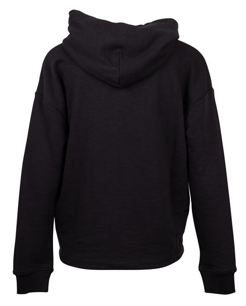 Boxy Essential Logo Hoodie schwarz