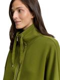 Boxy Fit Scuba Sweatjacke deep ivy green