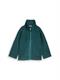 Boxy Fit Scuba Sweatjacke deep meadow green melange