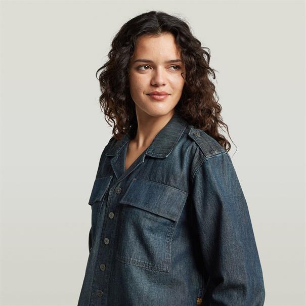 Boxy Relaxed 2-pkt Shirt l\s wmn antique asphalt