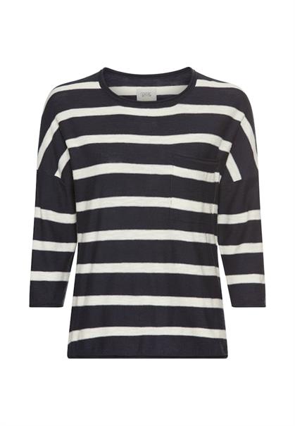 Boxy Strickpullover mit 3/4-Ärmeln night blue