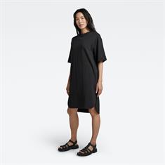 Boxy U tee dress s\s wmn dk black