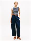 breton stripe dark night - ecru
