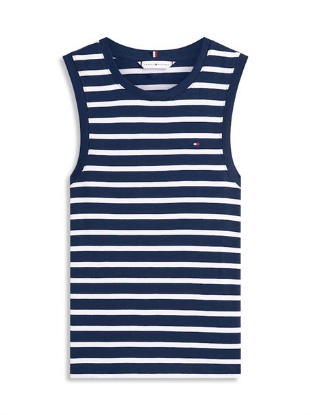 breton stripe dark night - ecru